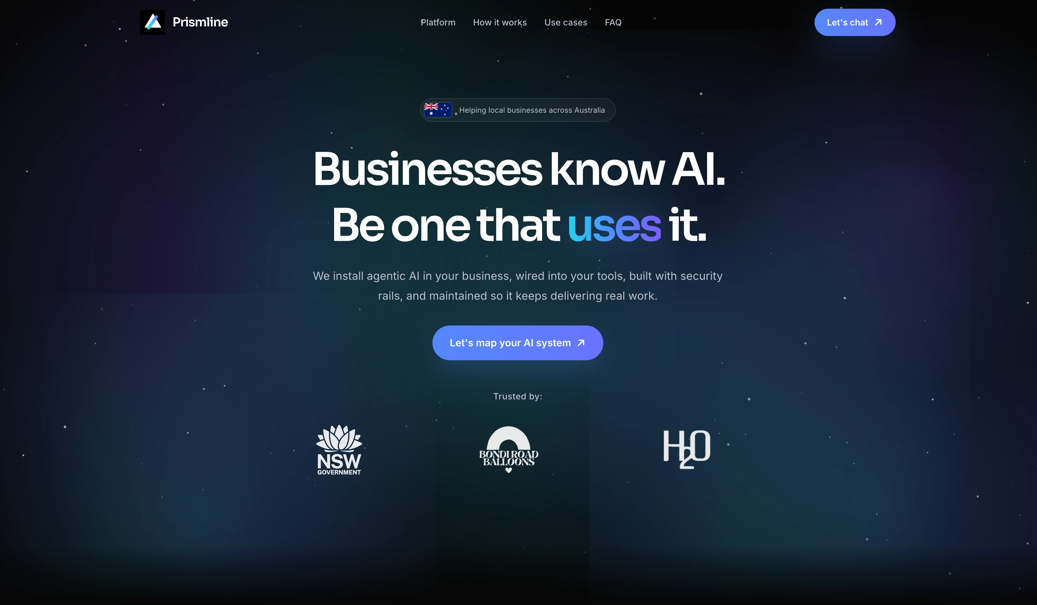 Prismline Digital homepage